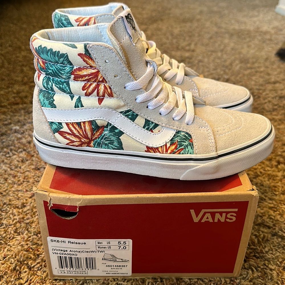 Sk8-Hi Reissue Vintage Aloha Size 5.5M/7W